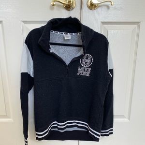 VS PINK 1/4 zip sweatshirt